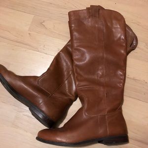 Cognac Target Boots
